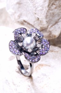 02-R 3D Flower ring-grey pearl +purpple sap090519 